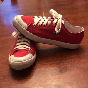 Red Lacoste Sneakers